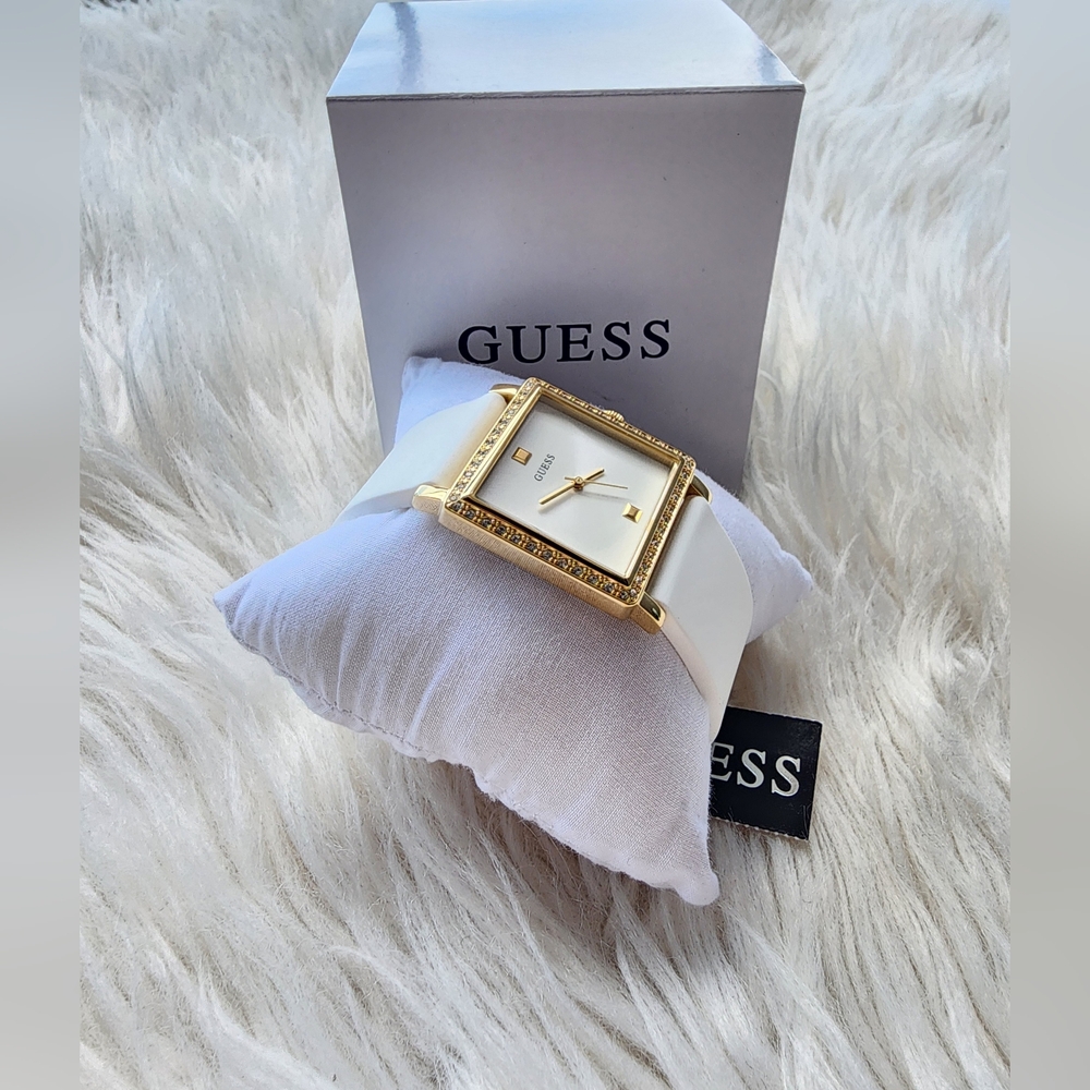 GUESS Gold and White Women's Watch Original Brand New - Picture 8 of 11